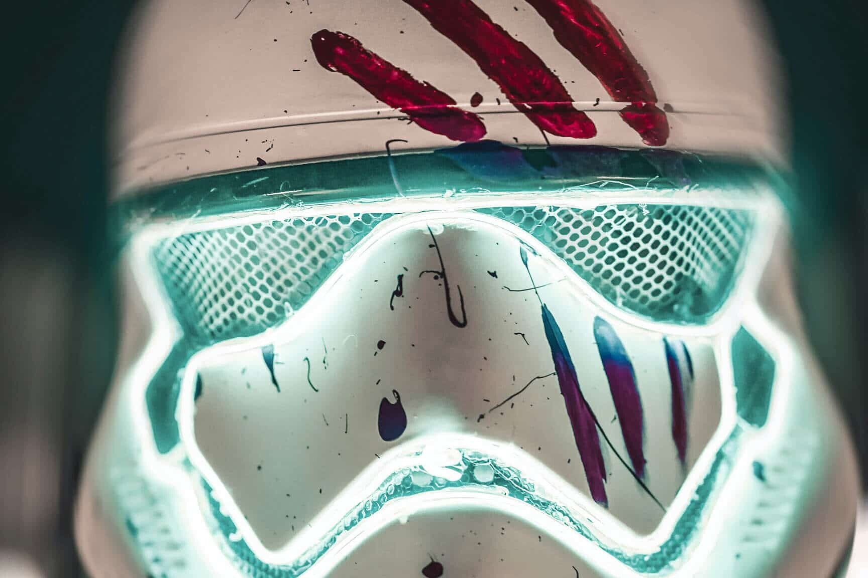 來自voxeljet的3D打印風(fēng)暴兵頭盔。