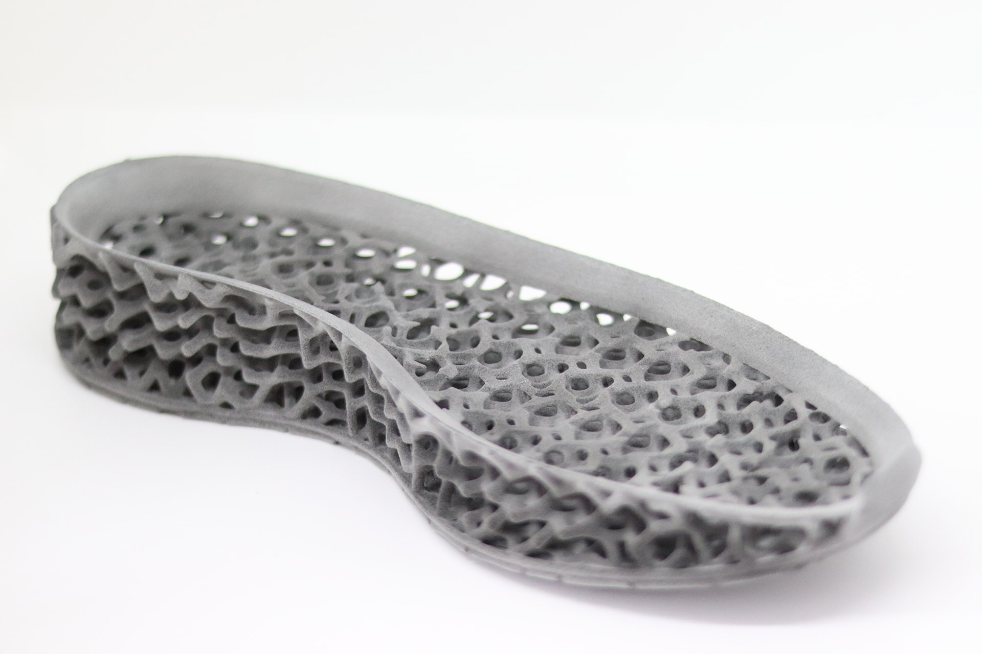 3d gedruckte Polymer Schuhsohle von voxeljet